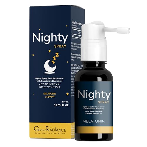 GlowRADiANCE Nighty Sleep Spray Relaxing Night Support for Deep Restful Sleep Fast-Acting Sleep Spray for Adults (10ml)