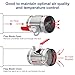PATIKIL HVAC Duct Manual Volume Backdraft Damper, 4 Inch, 2 Pcs Airflow Ducting Branch Vent Damper Air Control Valve, Adjustment Handle Stainless Steel, for HVAC
