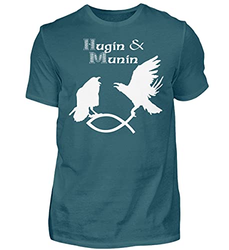T-shirt Hugin & Munin bleu pour vos sorties décontractées