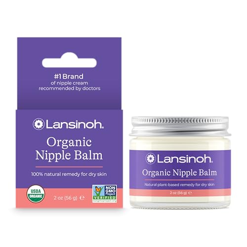 Image of Lansinoh Organic Nipple Butter, Nipple Cream Safe for Breastfeeding Baby, Postpartum Essentials for Mom, 2 Ounces
