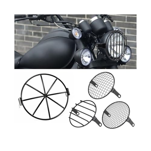 Accessoires de modification grille protection phare moto vintage