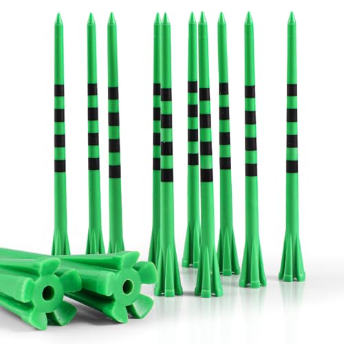 Amy Sport Extra Long Golf Tees Plastic 4 Inch or 5 Inch (Green 4 Inch)