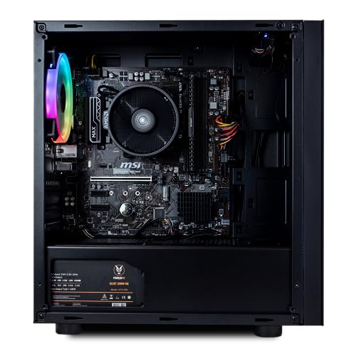 Fierce RGB Gaming PC - AMD Ryzen 3 3200G 3.6-4GHz, AMD Vega 8 Graphics, 16GB RAM 3200MHz, 1TB M.2 NVME SSD, 400W PSU, Windows 11, RGB Gaming PC Case