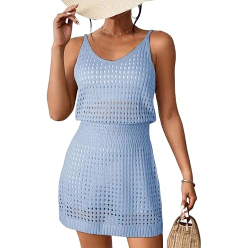 Vestido de playa de secado rápido y elegante textura de poliéster suave