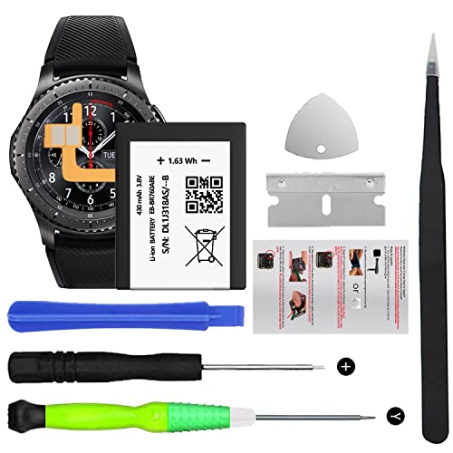 Batería de repuesto para Samsung Gear S3 Frontier (SM-R760, R770, R765) Galaxy Gear S3 Classic...