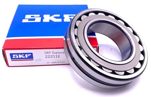 SKF 22211 E Spherical Roller Bearing 55X100X25 MM