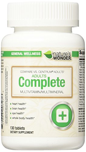 Nature's Wonder Adult Multivitamin, 130 Count
