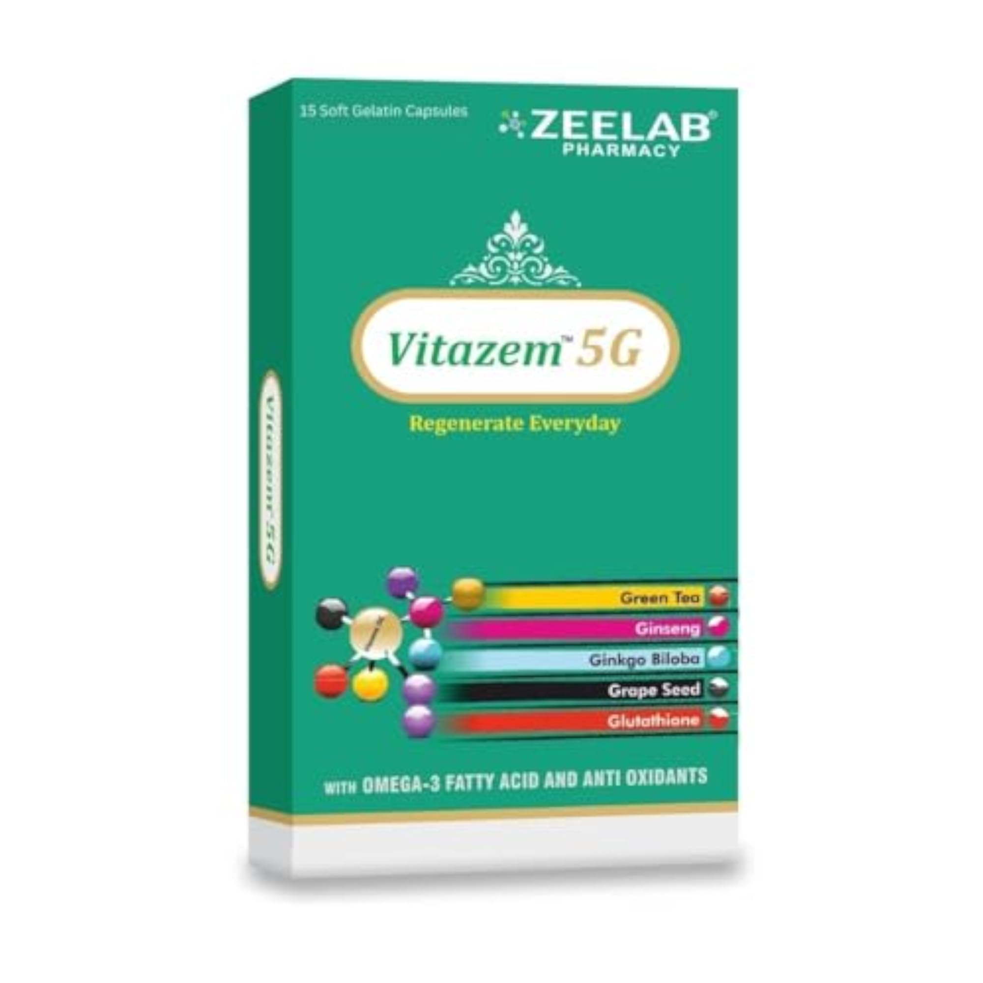Zeelab Vitazem Soft Gelatin Capsules, Multivitamin Supplement