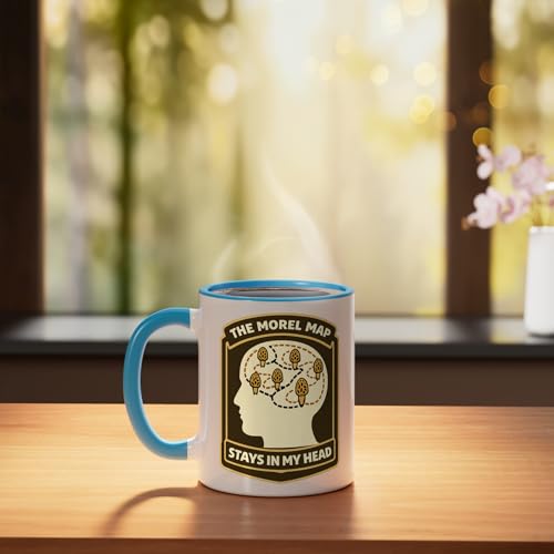 Taza de cerámica Morel Hunter humor azul/blanco miniatura 3