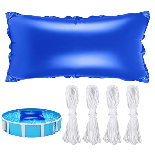 Cojín de invierno para alberca, PVC de 0,4 mm, almohada inflable de invierno con doble válvula Boston, almohada de piscina para invierno, almohada de aire para piscinas sobre el suelo, protección de