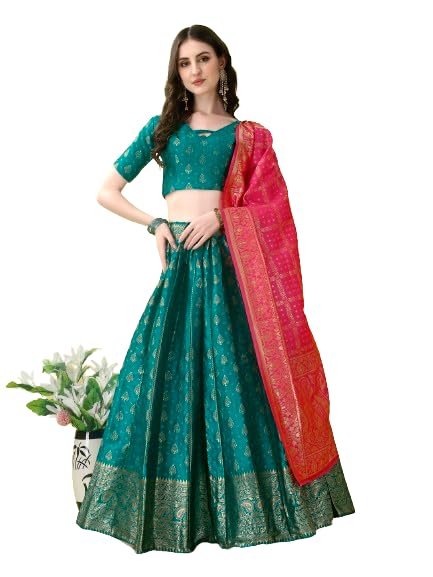 Women's Jacquard Lehenga Choli With Dupatta - The New Royal Standard: Styling a Women's Jacquard Lehenga Choli With Dupatta