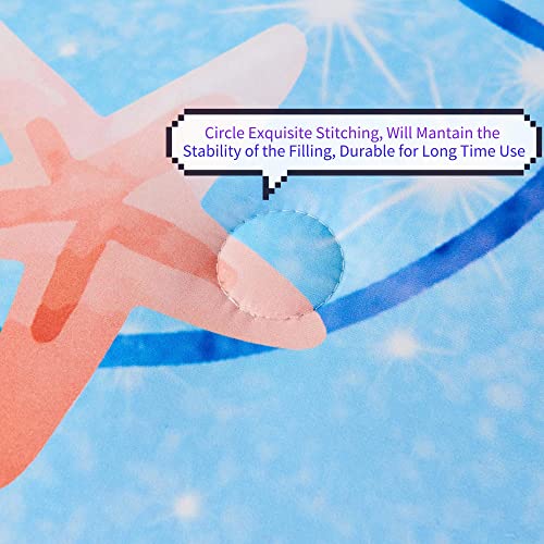 Rynghipy 6Pcs Mermaid Tail Comforter Set For Kids Girls, Mermaid Fish Scale Bed In A Bag Twin Size, Sparkle Teal Purple Rainbow Bedroom Decor Bedding Set #TOP5