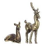 À la fois de collection et fonctionnelles : ces statuettes de cerf d'intérieur servent à la fois de figurines miniatures à collectionner et d'éléments décoratifs élégants pour ceux qui apprécient le style et la valeur . statuette de cerf pour cheminée, ornement de cerf vintage