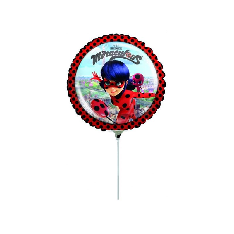 JAVOLI Mir Ladybug Mini Aluminium Balloon - 23 cm