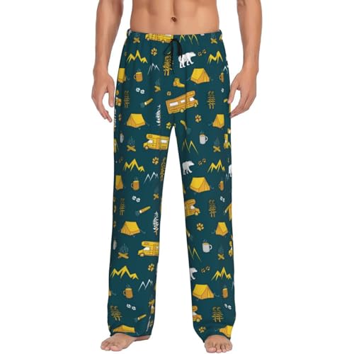 Camping Mens Pj Pants,Soft Men Lounge Pants,Mens Pajama Pants Bottoms,Sleep Pants For Men4