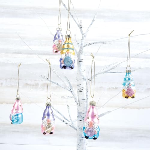 Lillian-Vernon-Gnome-Blown-Glass-Easter-Ornaments-Handcrafted-Hanging-Tree-Decorations-Easter-Gnome-Holiday-Party-Decor-Mini-Assorted-12-Piece-Set Lillian Vernon Gnome Blown Glass Easter Ornaments Handcrafted Hanging Tree Decorations Easter Gnome Holiday Party Decor Mini Assorted 12 Piece Set