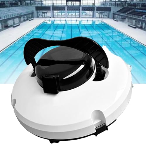 PweKzxt Robot Limpiafondos Automático para Piscinas, Robot Limpiafondos Inalámbrico con Batería, Robot Aspirador para Piscinas, Robot Limpiafondos Automático para Piscinas