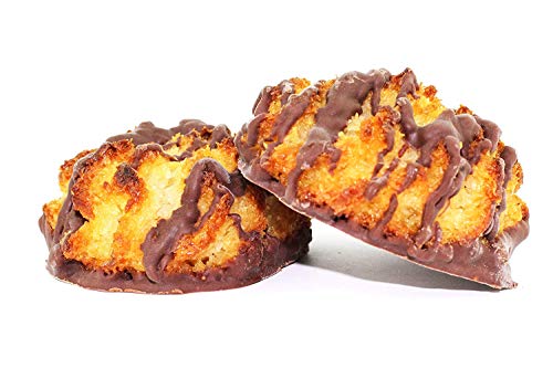 Jennies Organic Coconut Macaroons - 10/.75 oz. (2 Count) - Gluten Free, Kosher, Peanut Free, Dairy Free - Chocolate Drizzle