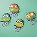 Imaginings 3 Teenage Mutant Ninja Turtles Individually Wrapped Lollipop Rings, Leonardo, Raphael, Michelangelo, and Donatello, Decorated Candy, Birthday Party Favors, 18 Count