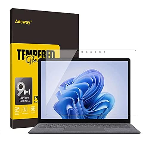Adeway Screen Protector For Microsoft Surface Laptop 5/Laptop 4/Laptop 3 (LCD Size 15 inch), 9H Hardness, HD Clear, High Sensitivity Screen Protector Cover
