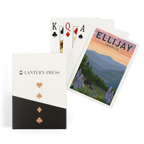 Naipes Ellijay Bear y Flores, 52 cartas Póker