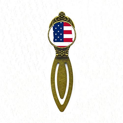 Marque-page drapeau Illinois idée cadeau originale pour passionné d'histoire USA