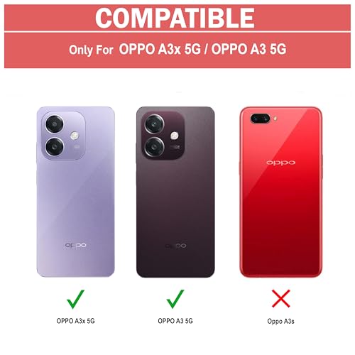 Image of Zapcase Back Case Cover for Oppo A3X 5G | Compatible for Oppo A3X 5G Back Case Cover | Clear Case with Camera Protection | (TPU + PC | Matte Black)