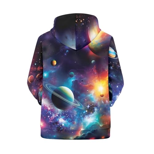 Image of Forchrinse Green Palm Tree Sea Beach Mens Hoodies Pullover Long Sleeve Fleece Hoodie Cozy Sport Casual Outwear