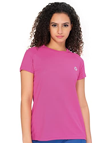 Image of TECHNOSPORT Women's 100% Polyester Regular Fit T-Shirt