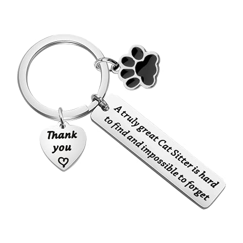 MAOFAED Cat Sitter Gift Cat Lover Gift Cat Sitter Thank You Gift A Truly Great Cat Sitter Is Hard To Find great cat sitter
