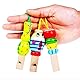 Tierpfeifen, Biluer 9 Stück Holz Pfeifen in Tierform Spielzeug Für Kinder Tiere Partytröten Musikinstrument Gastgeschenke (Zufälliger Stil)