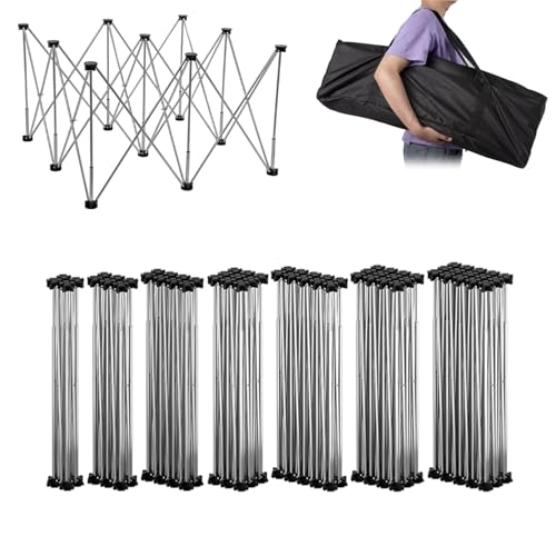 Soporte de trabajo plegable portátil con bolsa de almacenamiento, patas de banco de trabajo móvil para garaje, construcción, carpintería, no necesita montaje, compacto y fácil de transportar (4 patas)