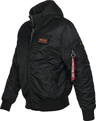 Alpha Industries MA-1 D-Tec SE Bomberjacke für Herren Black/Orange – Ansicht 4