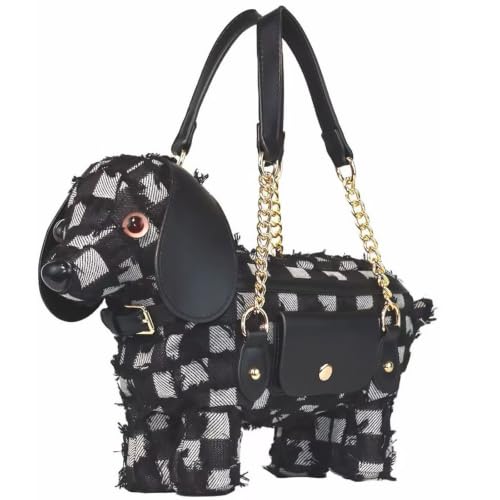 Image of Dog Shaped Purse, Novelty Handbag Shoulder Crossbody Bag