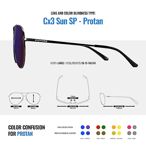 Enchroma Glasses - Rockridge - Color Correcting & Enhancing Glasses Outdoor Use for Deutan and Protan Color Blindness3