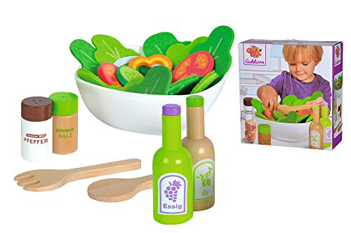 Eichhorn 100003738 - Salat Set mit Gemüse, Salz- und Pfefferstreuer, Essig und Ölflasche, Schüssel, 28-tlg., Eichenholz - Image 6