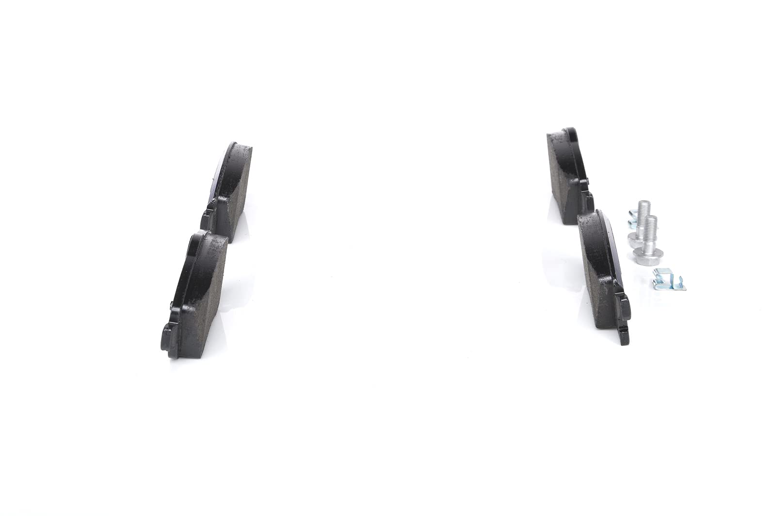 Bosch BP281 - Pastiglie Freni Auto, Delantero - Calidad Bosch - Reducción de Ruido y Polvo - Certificación ECE-R90 - Sin Cobre - 1 Juego de 4 Pastillas - Con Accesorios | Bosch Calidad: reducción de ruido y polvo, certificado ECE-R90, sin cobre