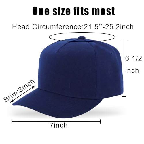 Image of 5-Panel Baseball Cap for Workouts, Hiking, Outdoor Sports, Customizable DIY Design, All-Season Comfort Fit, Adjustable