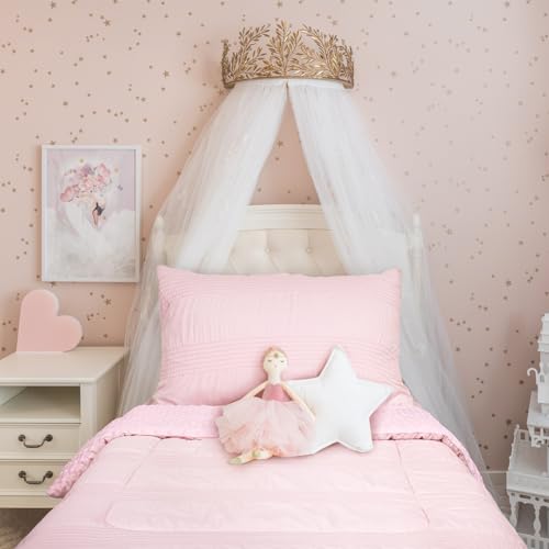 Image of 4 Piece Toddler Bedding Set, Plush Minky Crib Bedding Set