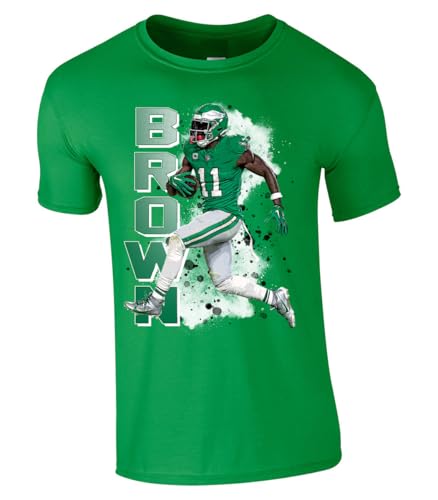 Philadelphia Aj Brown Spray Paint Style Throwback Style T-Shirt Men's Adult