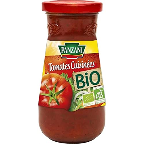 Panzani Sauce Tomates Cuisinées Bio lot de 6 briques 100% ingrédients naturels