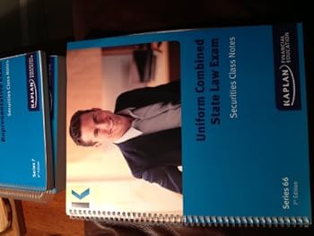 Spiral-bound Kaplan Series 66 Securities Class Notes Uniform Combined State Law Exam (7th Edition) Book