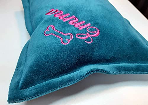 Personalisierte Hundekissen Handgefertigt bestickt 5 Farben Geschenk Hunde Kissen Baby Deco