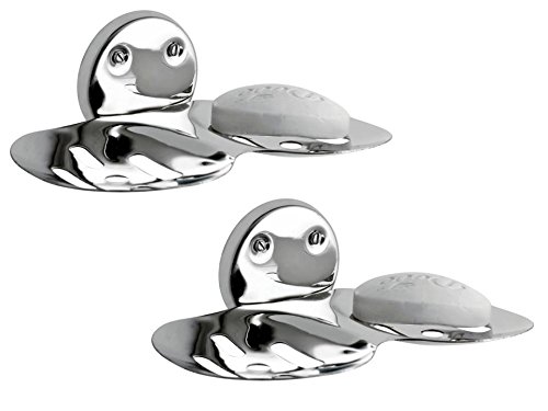 Kamal Stainless Steel Round Shape Double Soap Dish | Soap Case I Soap Holder I Soap Stand Corrosion Free Double Soap Holder with Chrome Finish (Silver, Pack of 1) (B01D7DVOUQ) Amazon Price History, Amazon Price Tracker