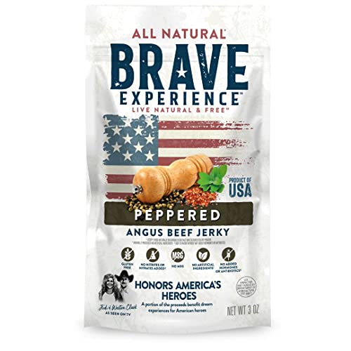 BRAVE Experience Jerky - All Natural Angus Beef Jerky - Peppered BRAVE Experience Jerky - All Natural Angus Beef Jerky - Peppered