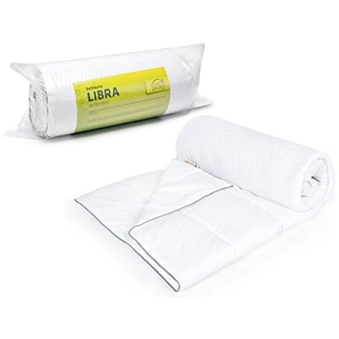 DecoKing 155x220 cm Summer Duvet Quilt Hypoallergenic 100% Microfibre Oeko Tex Standard 100 White Libra Cover
