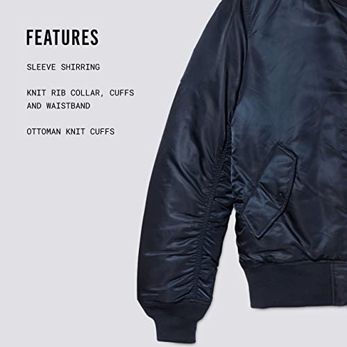 Image of Alpha Industries MA-1 Slim Fit Bomber Flight Jacket - Fighter Pilot Flight Jacket
