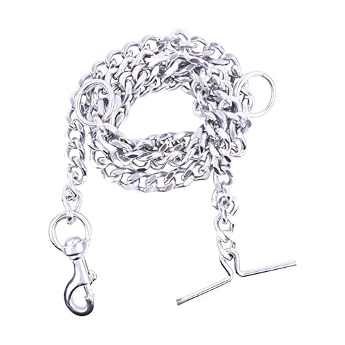 ChullBull Pet Products Extra Large 6 No. Iron Chrome Plated Heavy Duty Dog Chain Leash with Strong Zinc Hook for Dogs <40kg | Medium and Large Size Dog Pet Belt Chain (Silver, 160 cm, 600 g) (B0CTTX463Y) Amazon Price History, Amazon Price Tracker