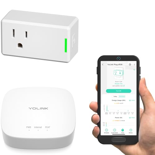YoLink Smart Energy Plug 15A Kit: 1-Pack + Hub