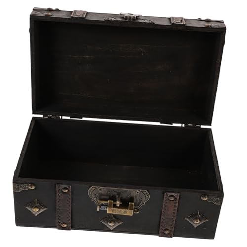 DECORNIJIA ジュエリー収納ボックス 小型卓上アンティーク宝箱 鍵付き多機能コレクションケース ネックレス ブレスレット イヤリング 時計 小